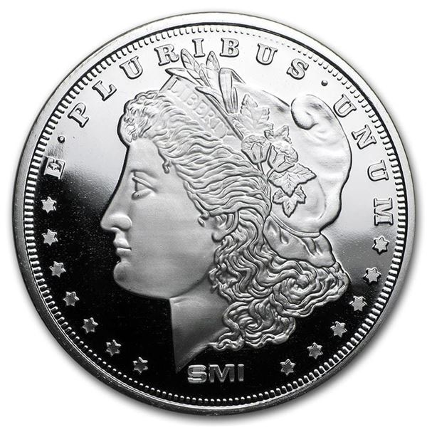 1 oz. Silver Morgan Design Round! One ounce of .999 fine silver!
