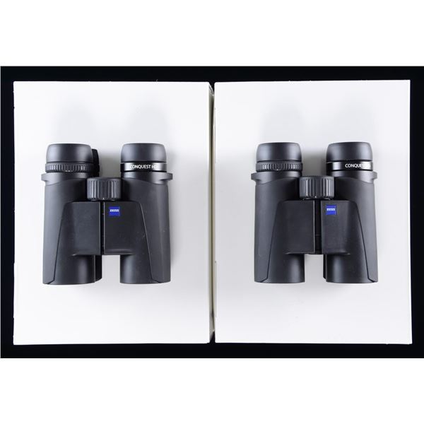2 ZEISS CONQUEST HD 10X32 BINOCULARS.