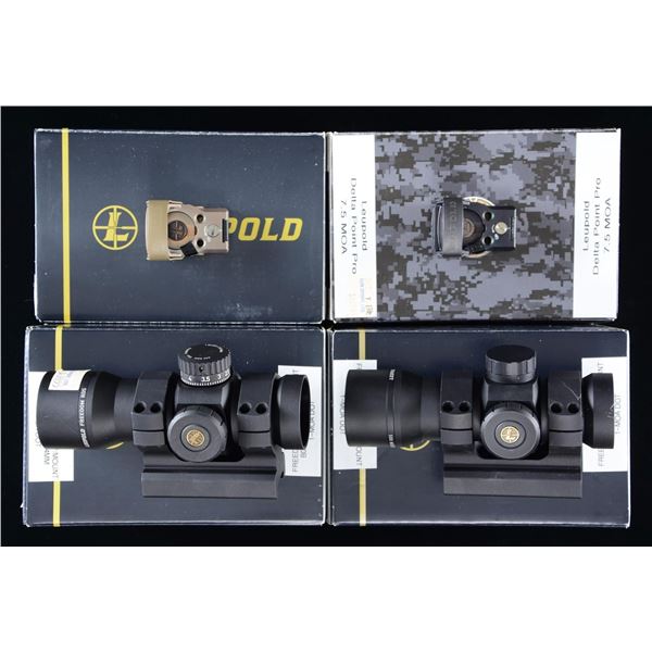 4 LEUPOLD REFLEX & RED DOT SIGHTS.