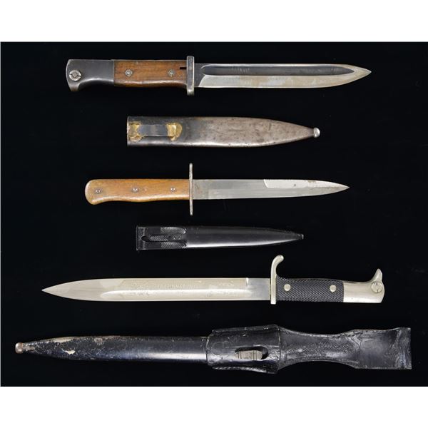 3 WWII GERMAN EDGED WEAPONS.