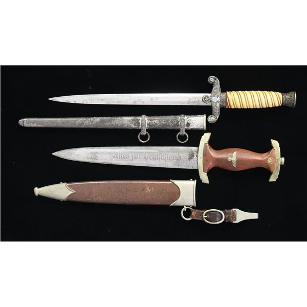 2 WWII GERMAN DAGGERS.