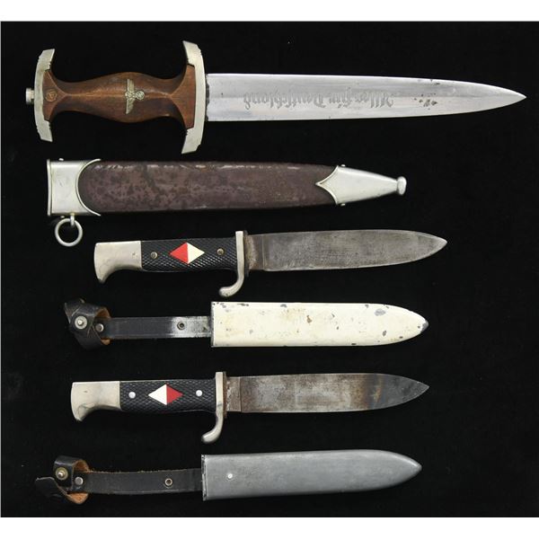 3 GERMAN EDGED WEAPONS.