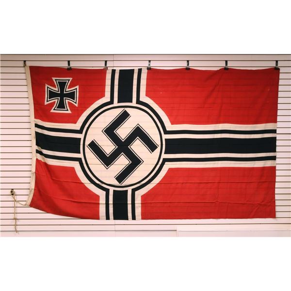 WWII GERMAN FLAGS & A BOOK.