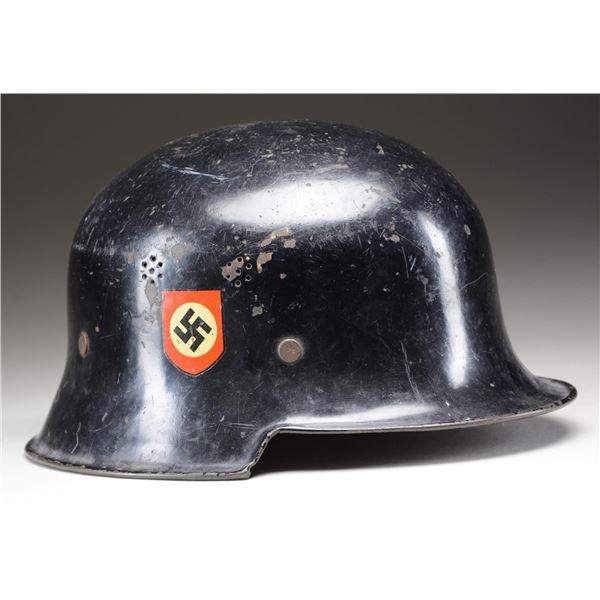 WWII GERMAN CIVIC POLICE HELMET.