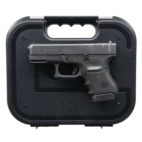 GLOCK 36 SEMI AUTO PISTOL.