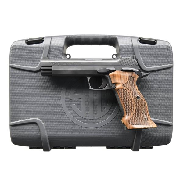 SIG SAUER P210 TARGET SEMI AUTO PISTOL.