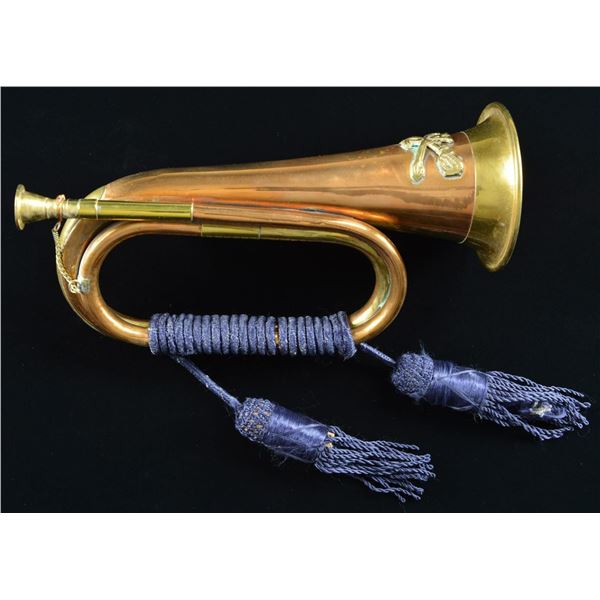 UNMARKED US STYLE BUGLE.