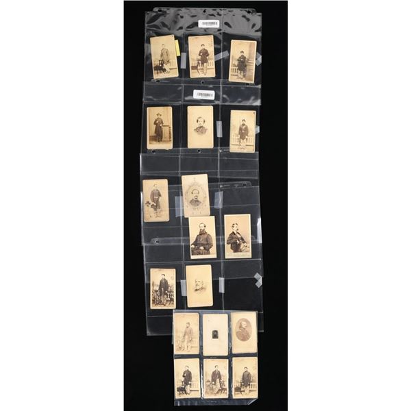 18 CIVIL WAR PERIOD CDV IMAGES.