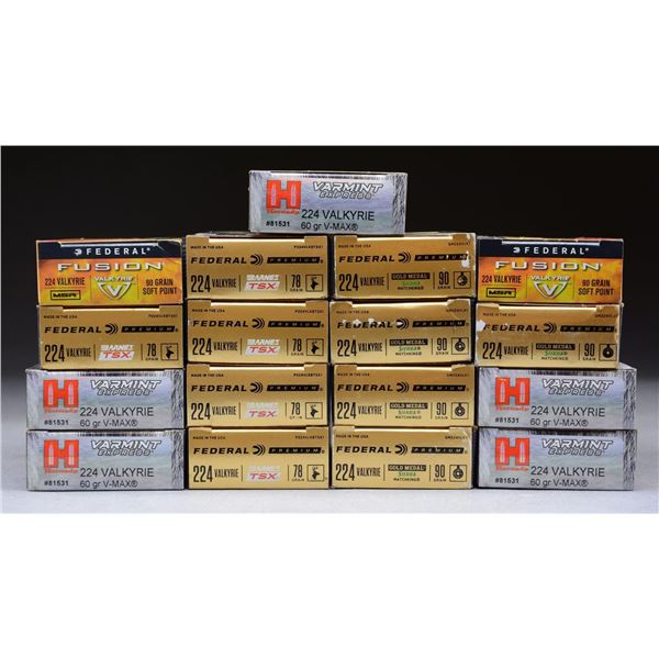 340 RDS. (17 BOXES) 224 VALKYRIE.