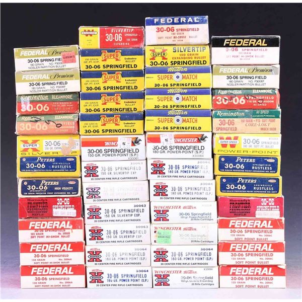 47 BOXES OF 30-06 AMMO.