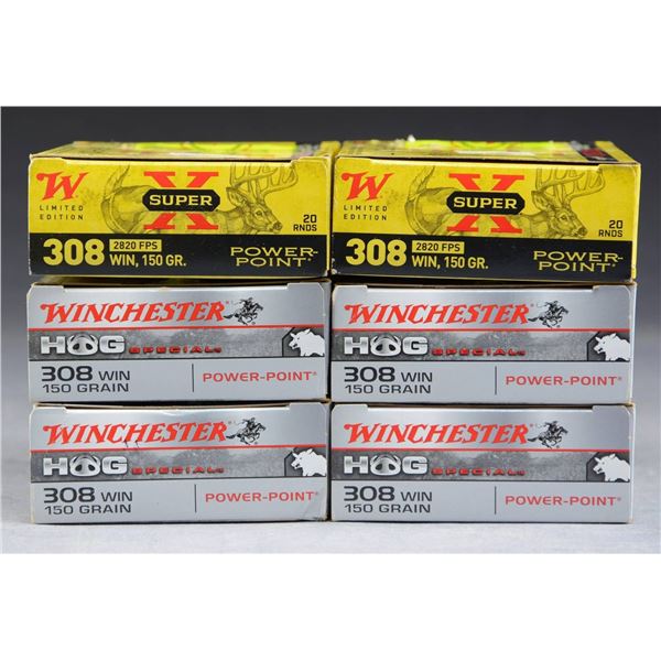 120 RDS. (6 BOXES) WINCHESTER 308 WIN.