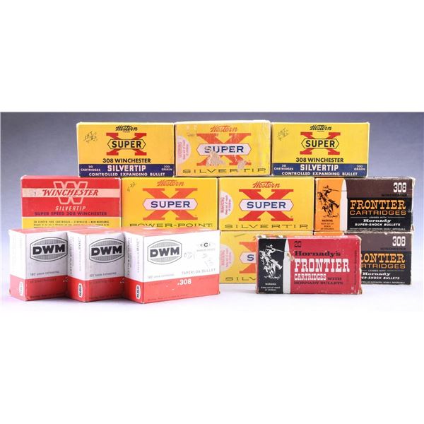 15 BOXES (300 RDS.) 308 WIN. AMMO