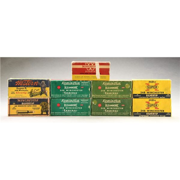 9 BOXES OF 348 WIN. AMMO.