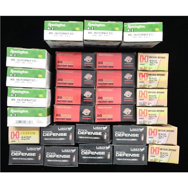 29 BOXES (825 RDS.) 45 ACP AMMO.