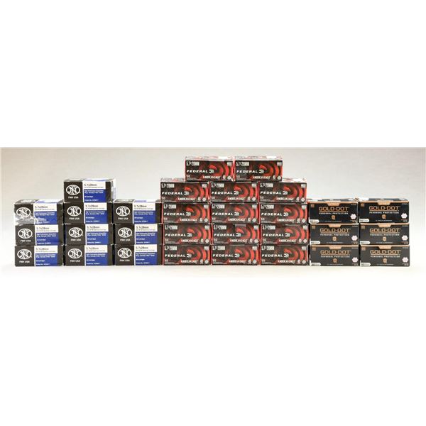 30 BOXES (1500 RDS.) OF 5.7X28MM AMMO.