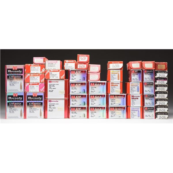 LOT OF HORNADY BULLETS.