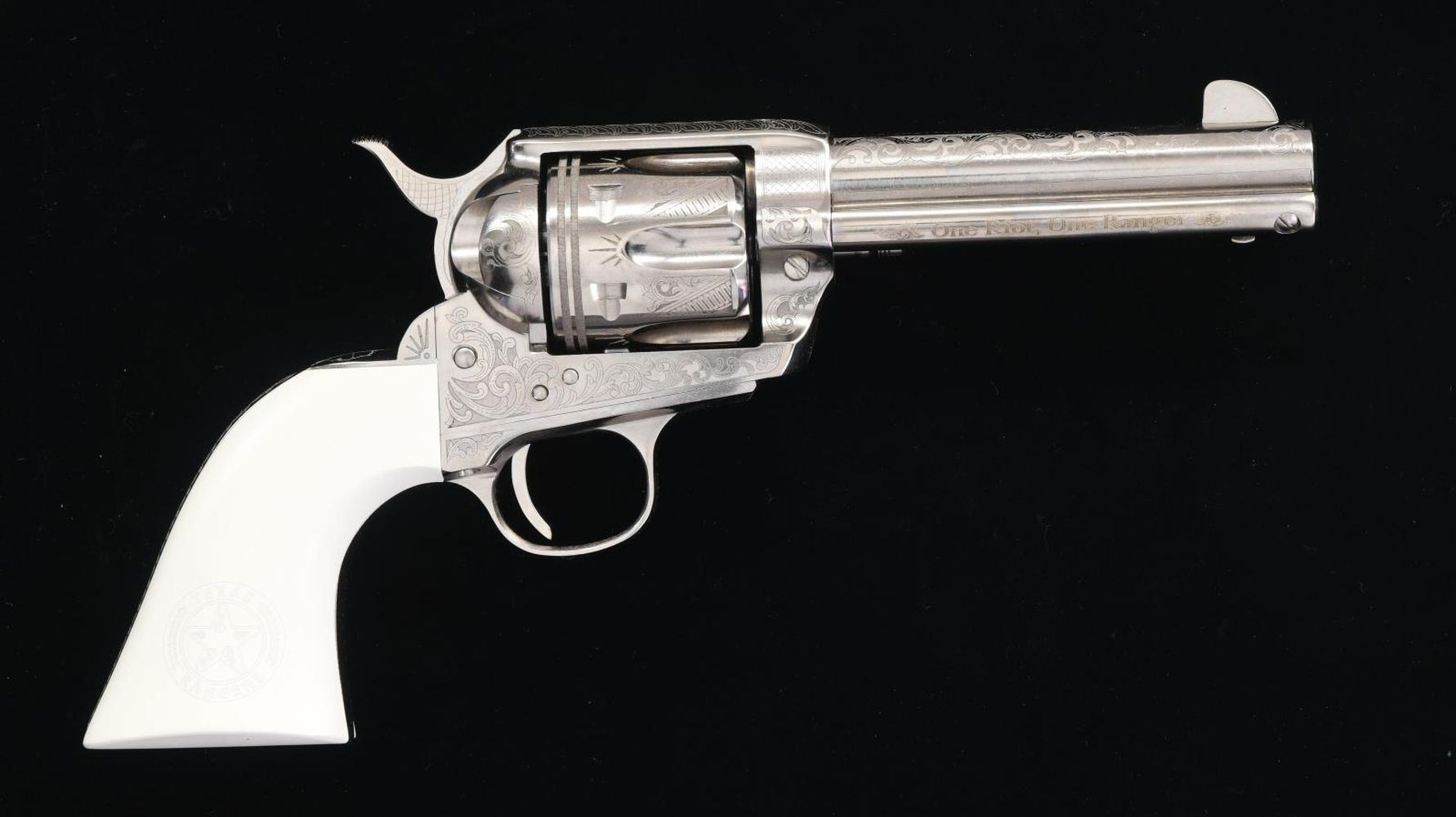 Texas Revolver CIMARRON FRONTIER TEXAS RANGER SA REVOLVER. - Poulin Auctions