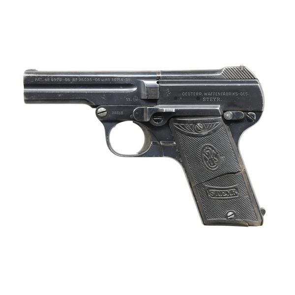 STEYR PIEPER 1908 SEMI AUTO PISTOL.