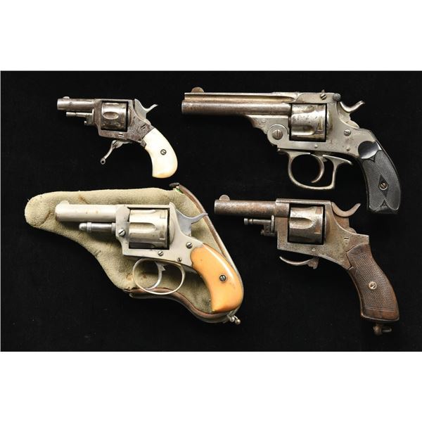 4 BELGIAN REVOLVERS.