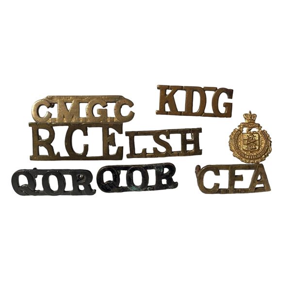Military Shoulder Title Badge Lot