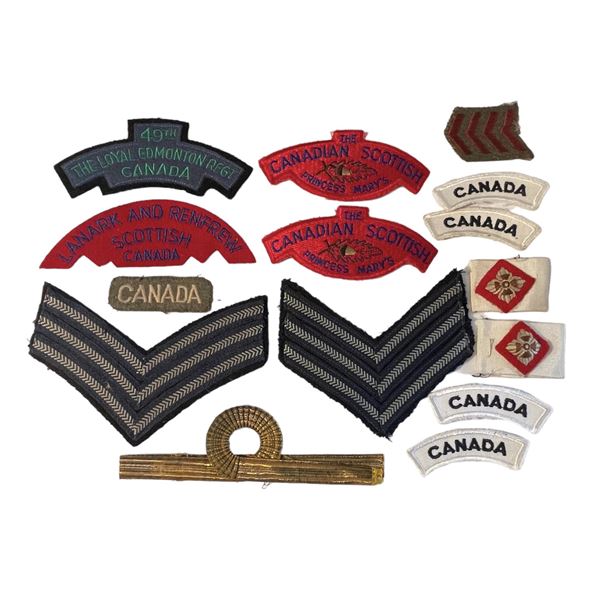 Canadian Military Cloth Lot