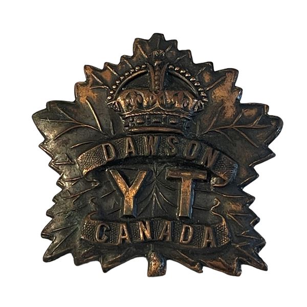 WW1 CEF Yukon Infantry Cap Badge