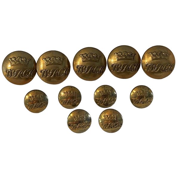 Lot of DYRCH Canadian Military Uniform Buttons