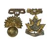 Image 3 : WW2 Canadian Cap Badge Lot of 4