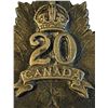 Image 2 : WW1 CEF 20th Battalion Cap Badge