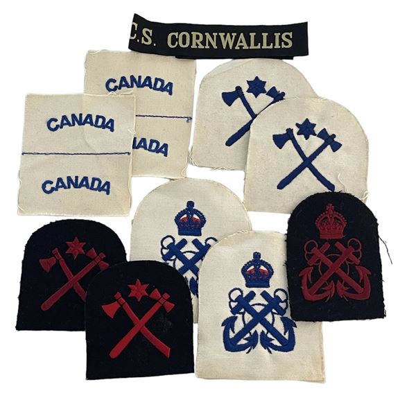Lot of WW2 Canadian Navy Patches and Rate Badges