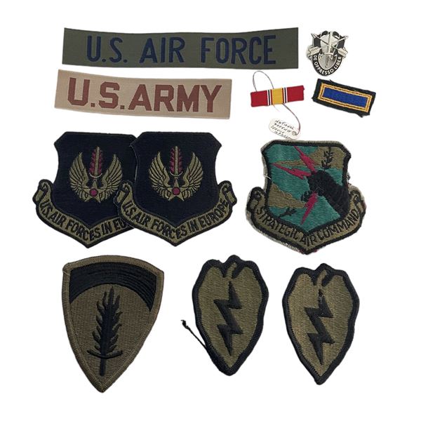 Lot of American Military Patches and Badges