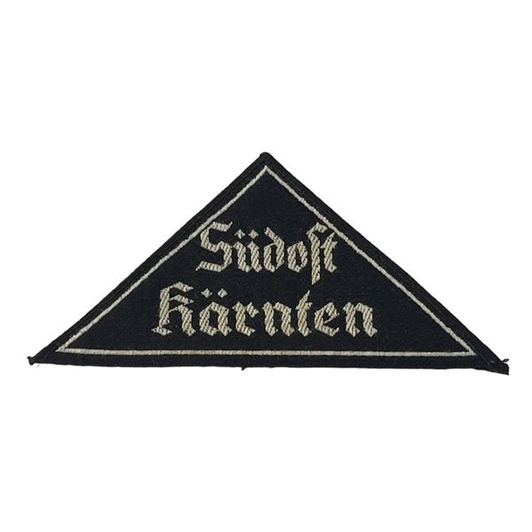 German WW2 BDM Sleeve Triangle "Sudost Karnten"