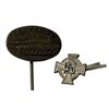 Image 2 : German WW2 Leopard 2 Tank Army Stick Pin & 25 Year Faithful Service Device