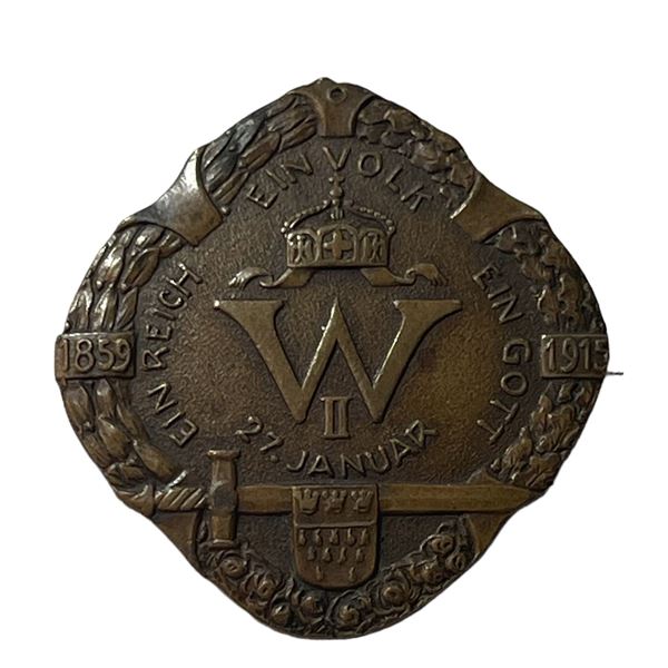 German Kaiser Wilhelm II 56th Birthday Badge