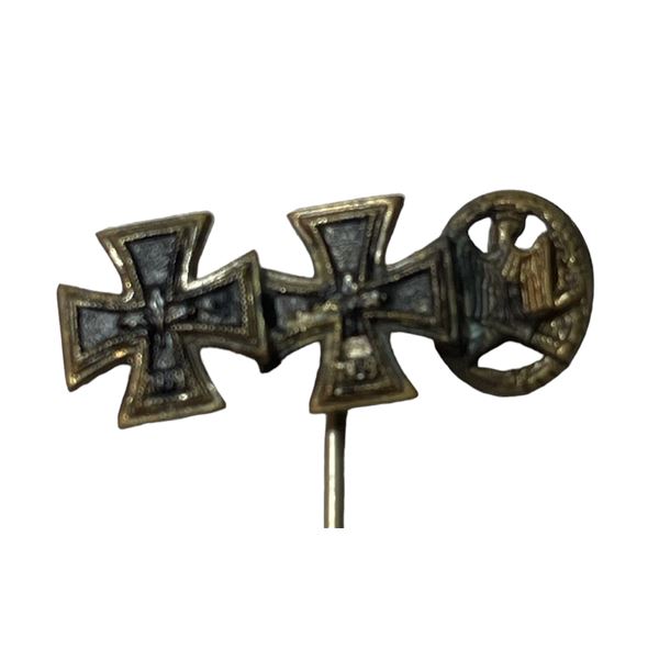 German Three Piece Lapel Ribbon Stick Pin