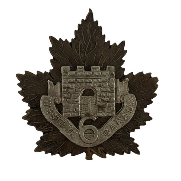 WW1 CEF 6th Battalion Fort Garry Horse Cap Badge