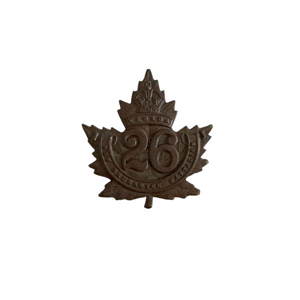 WW1 CEF 26th Battalion, New Brunswick, Cap Badge