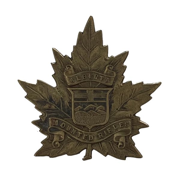 WW2, Alberta Mounted Rifles Cap Badge