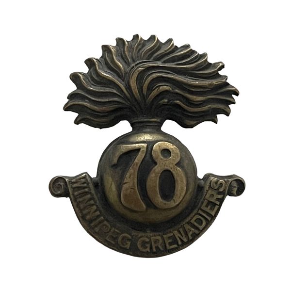 WW1 CEF 78th Battalion, Winnipeg Grenadiers, Cap Badge