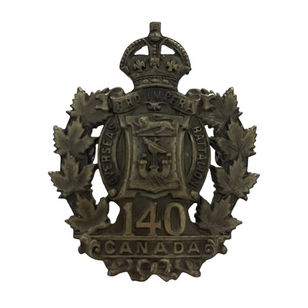 WW1 CEF 140th Battalion, New Brunswick, Cap Badge