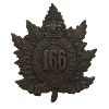 Image 1 : WW1 CEF 166th Battalion, Queens Own Rifles, Cap Badge
