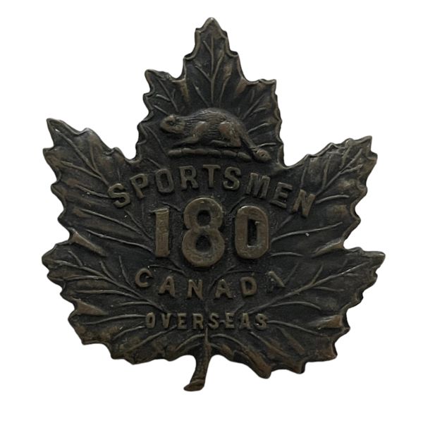 WW1 CEF 180th Battalion, Edmonton Sportsmen, Cap Badge