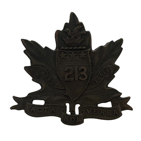 WW1 CEF 213th Battalion, Winnipeg Americans, Cap Badge