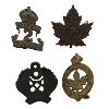 Image 1 : WW1 CEF Collar Badge Lot of 4