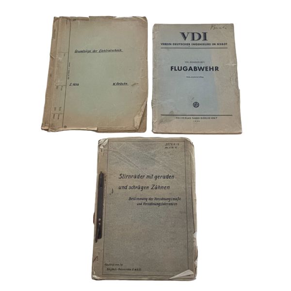 WW2 German Military Training Book lot of 3