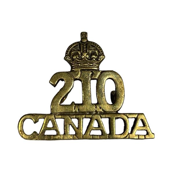 WW1 CEF 210th Battalion Shoulder Title Badge