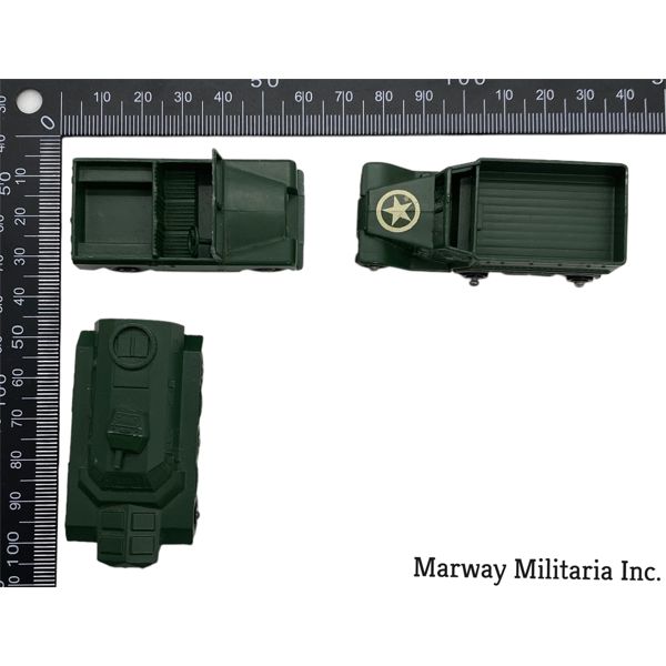 Lot of 3 WW2 era Lesney Army Toys