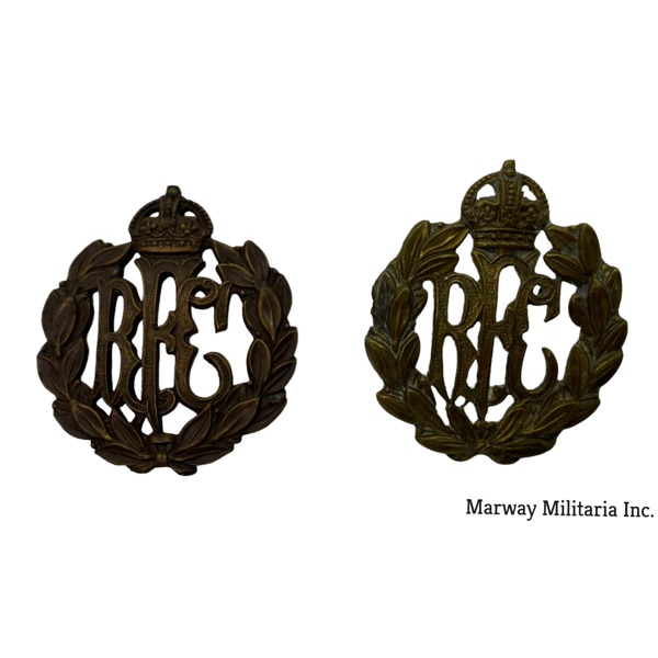 Royal Flying Corps Cap Badge Lot