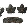 Image 3 : WW1 CEF 11th Canadian Mounted Rifles Badge Set