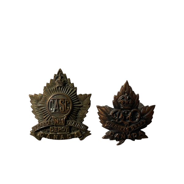 WW1 CEF Collar Badge Lot